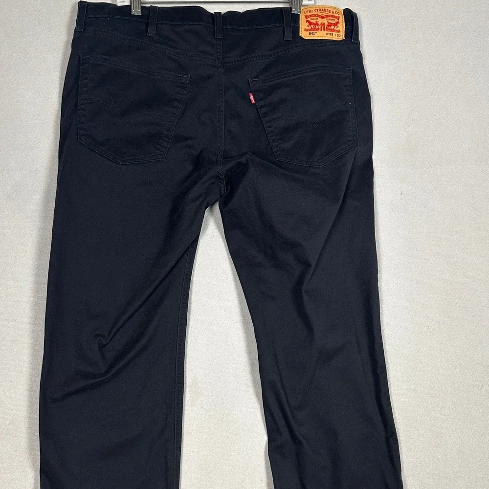 Levis 541 Mens Jeans 38x30 Athletic Taper Black All Seasons Tech Performance